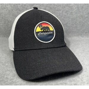 Callaway‎ Trucker Hat Mens Black White California Snapback Mesh Cap Retro Cali